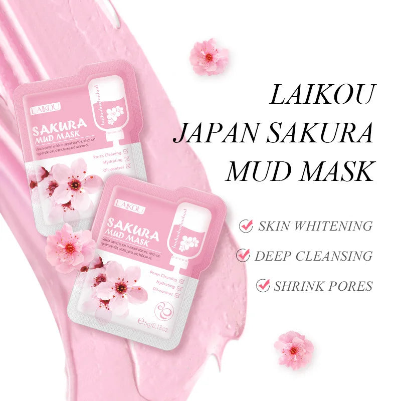 Sakura Mud Face Mask Anti Wrinkle
