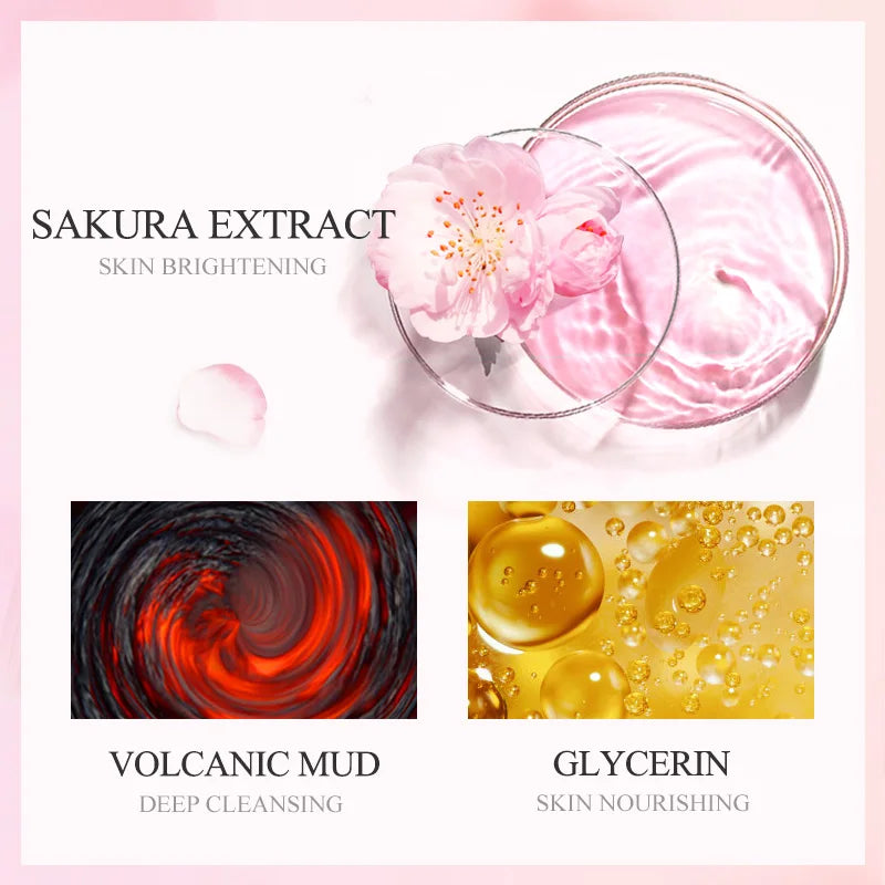 Sakura Mud Face Mask Anti Wrinkle